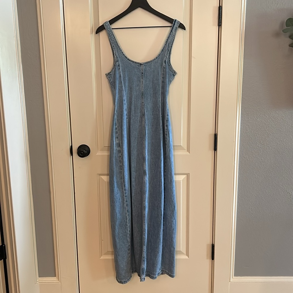 Zara Denim Maxi Dress - Picture 4 of 6